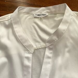 Calvin Klein Frany Button Down Non Iron Top. White. Women’s 2X. NWOT.
